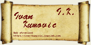 Ivan Kumović vizit kartica